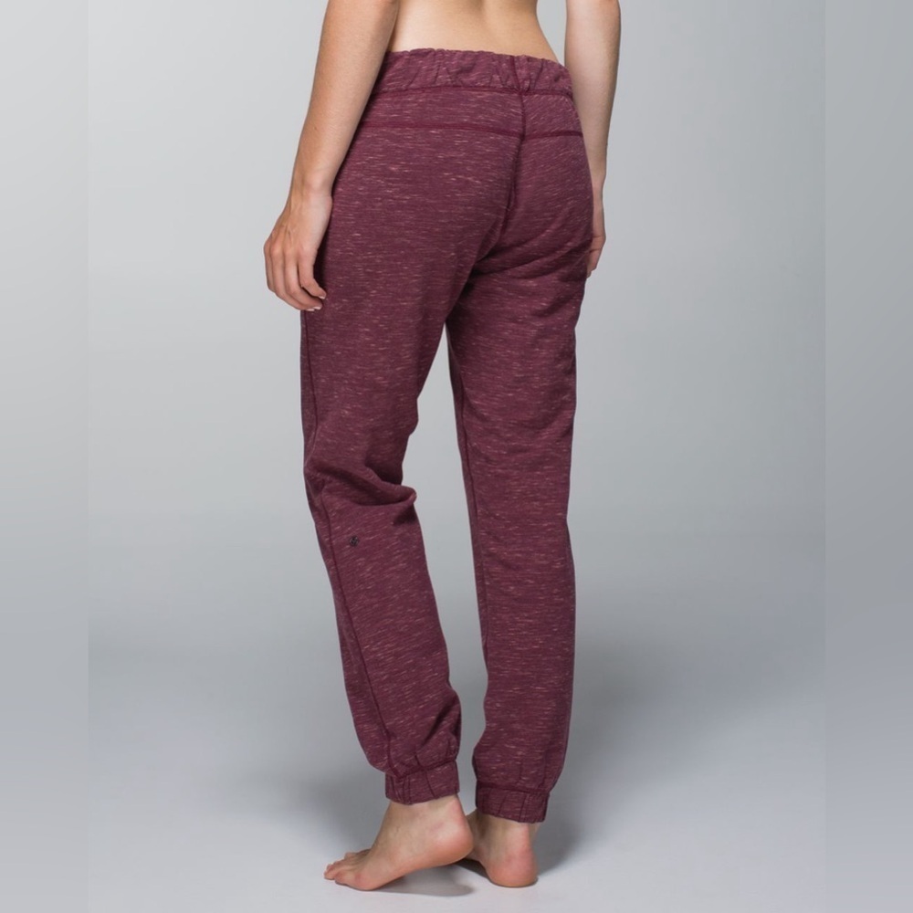 Lululemon Sattva Pant Heathered Marled Rust Berry / Rust Berry - Size 12